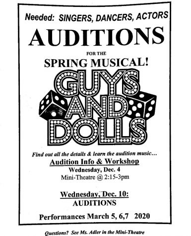 Auditions for Wilde Lake’s Spring Musical, Guys and Dolls