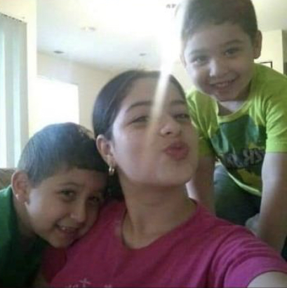 Jessy (middle), Emmanuel (left), and Giulio (right) spending time together in their living room