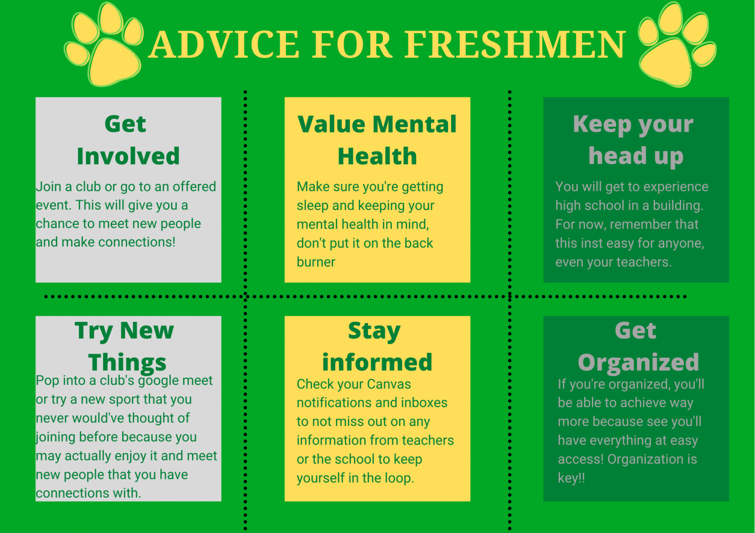 Words For Freshmen A Message To The Class Of 2024 From Experienced   INFOGRAPHIC 4 FRESHMEN ADVICE 