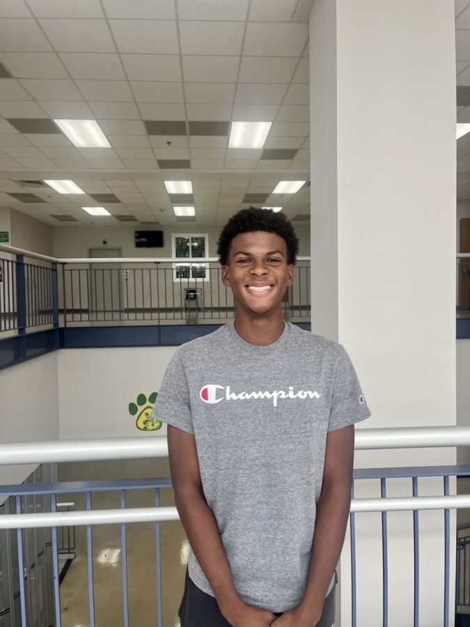 Emmanuel Dean is a junior at Wilde Lake High School. 
For his first two years of high school, Emmanuel attended Atholton High School. Now, at Wilde Lake, Emmanuel is a member of the Track and 
Field team, National Honor 
Society, and Alpha Achievers. 