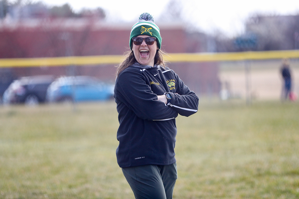 COLUMBIA, MARYLAND - Former Wilde Lake Varsity softball coach, who was promoted to Athletics Manager this school year, smiles for a game day picture. PHOTO COURTESY OF COACH TEE